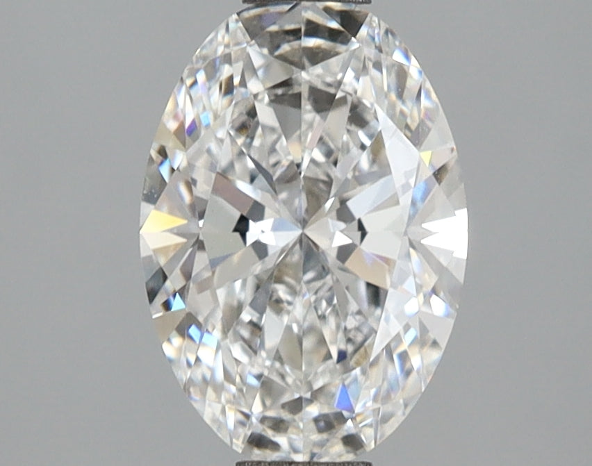 1.56 Carat Oval Shaped, Ideal Cut, D Color, VVS2 Clarity, IGI Certified Lab Grown Diamond