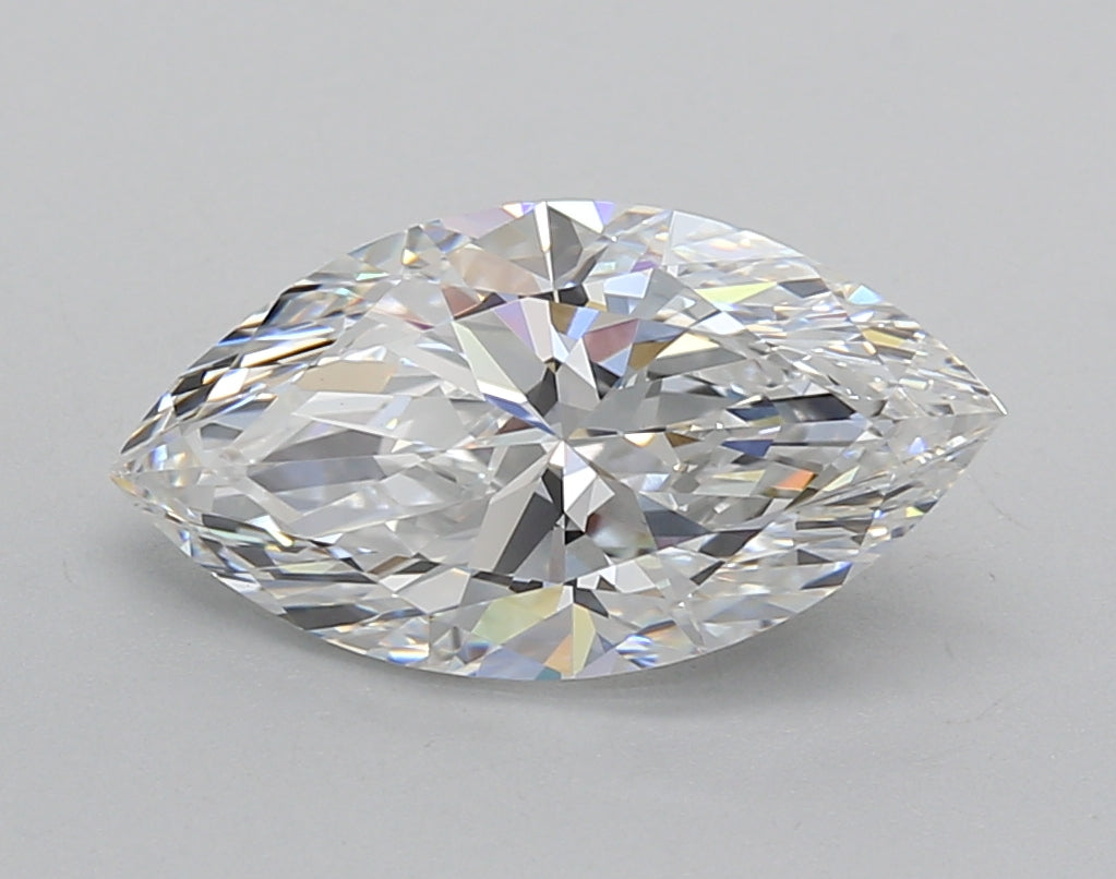 2.29 Carat Marquise Shaped, Excellent Cut, D Color, VVS2 Clarity, IGI Certified Lab Grown Diamond