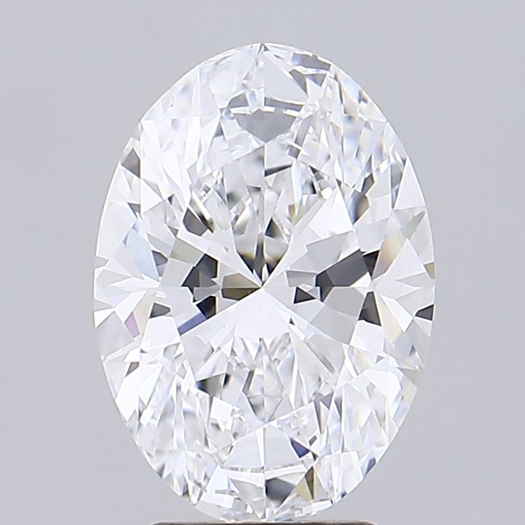 3.48 Carat Oval Shaped, Ideal Cut, D Color, IF Clarity, IGI Certified Lab Grown Diamond