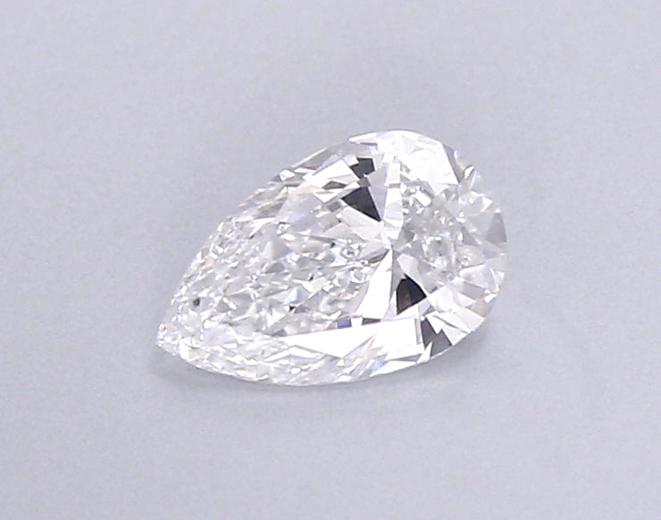 0.41 Carat Pear Shaped, Very Good Cut, D Color, VVS2 Clarity, IGI Certified Lab Grown Diamond