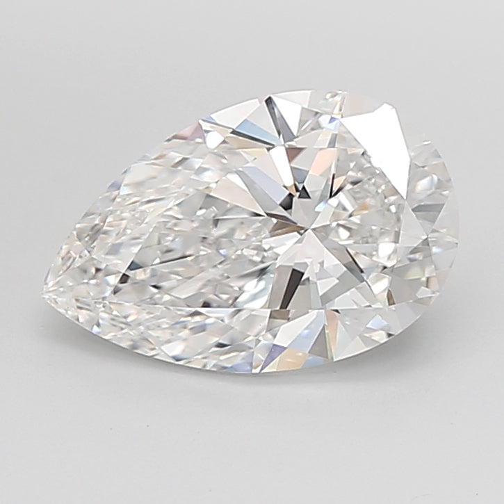 3.30 Carat Pear Shaped, Ideal Cut, E Color, VVS2 Clarity, IGI Certified Lab Grown Diamond