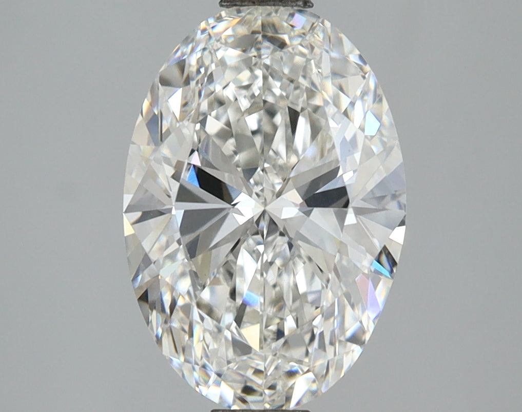 2.51 Carat Oval Shaped, Ideal Cut, F Color, VVS2 Clarity, IGI Certified Lab Grown Diamond