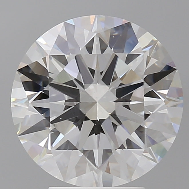 4.54 Carat Round Shaped, Ideal Cut, F Color, VVS2 Clarity, IGI Certified Lab Grown Diamond