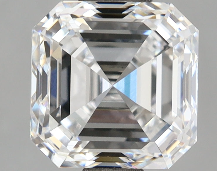 2.03 Carat Asscher Shaped, Excellent Cut, D Color, IF Clarity, IGI Certified Lab Grown Diamond