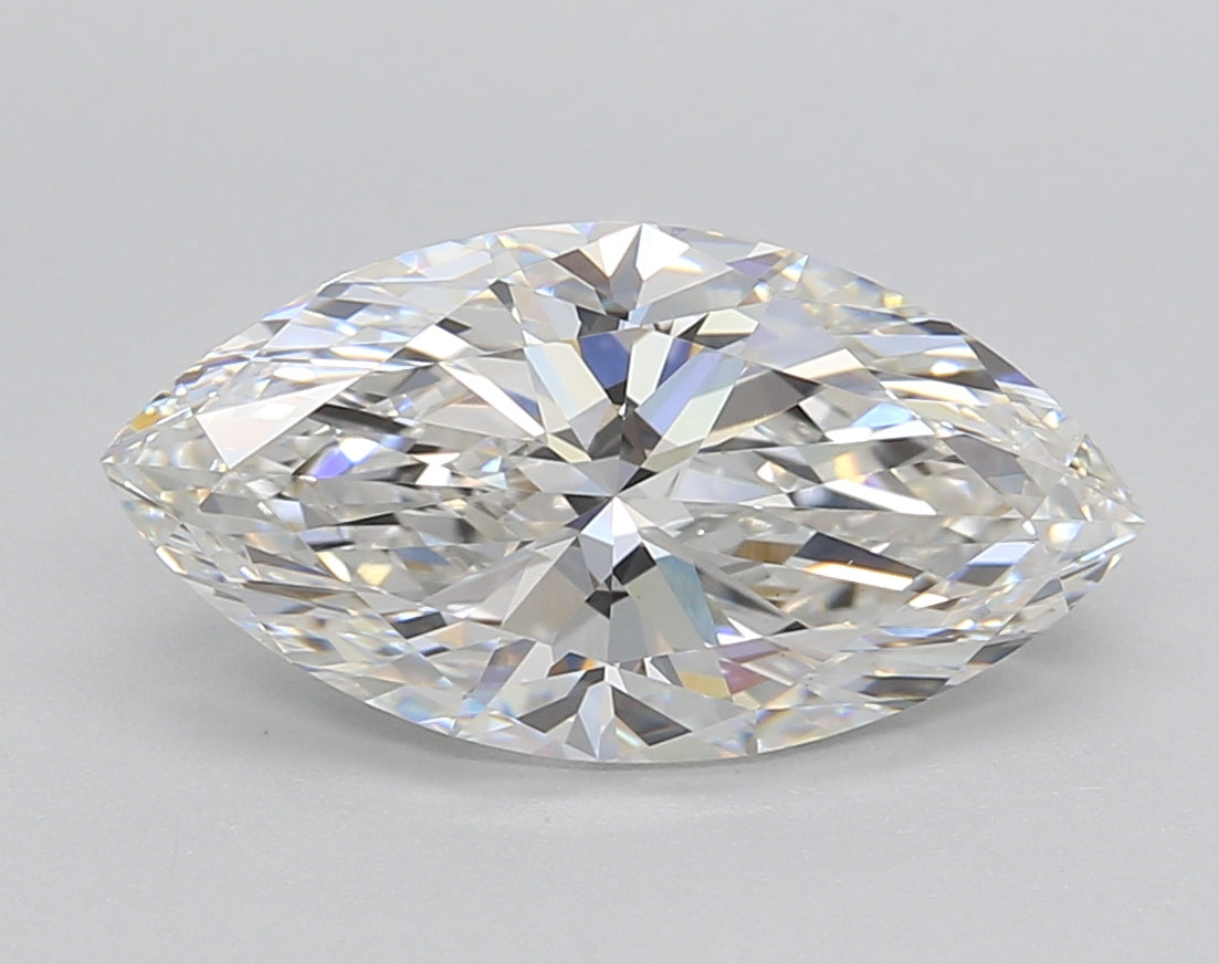 3.00 Carat Marquise Shaped, Excellent Cut, F Color, VS1 Clarity, IGI Certified Lab Grown Diamond