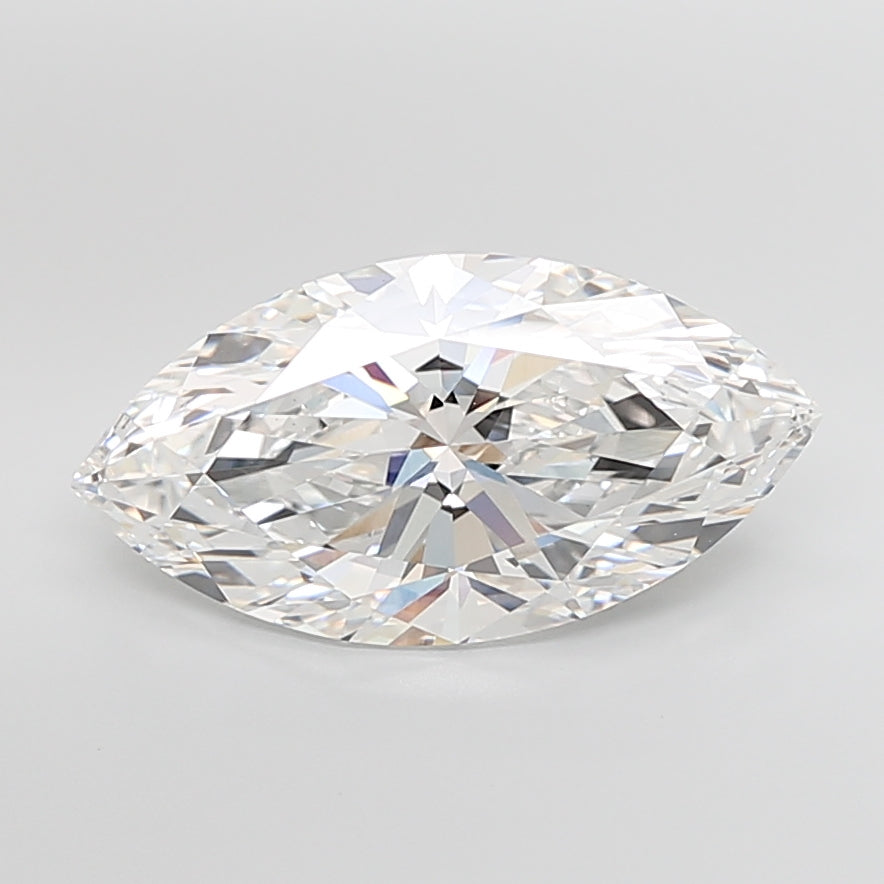 10.07 Carat Marquise Shaped, Very Good Cut, E Color, VVS2 Clarity, IGI Certified Lab Grown Diamond