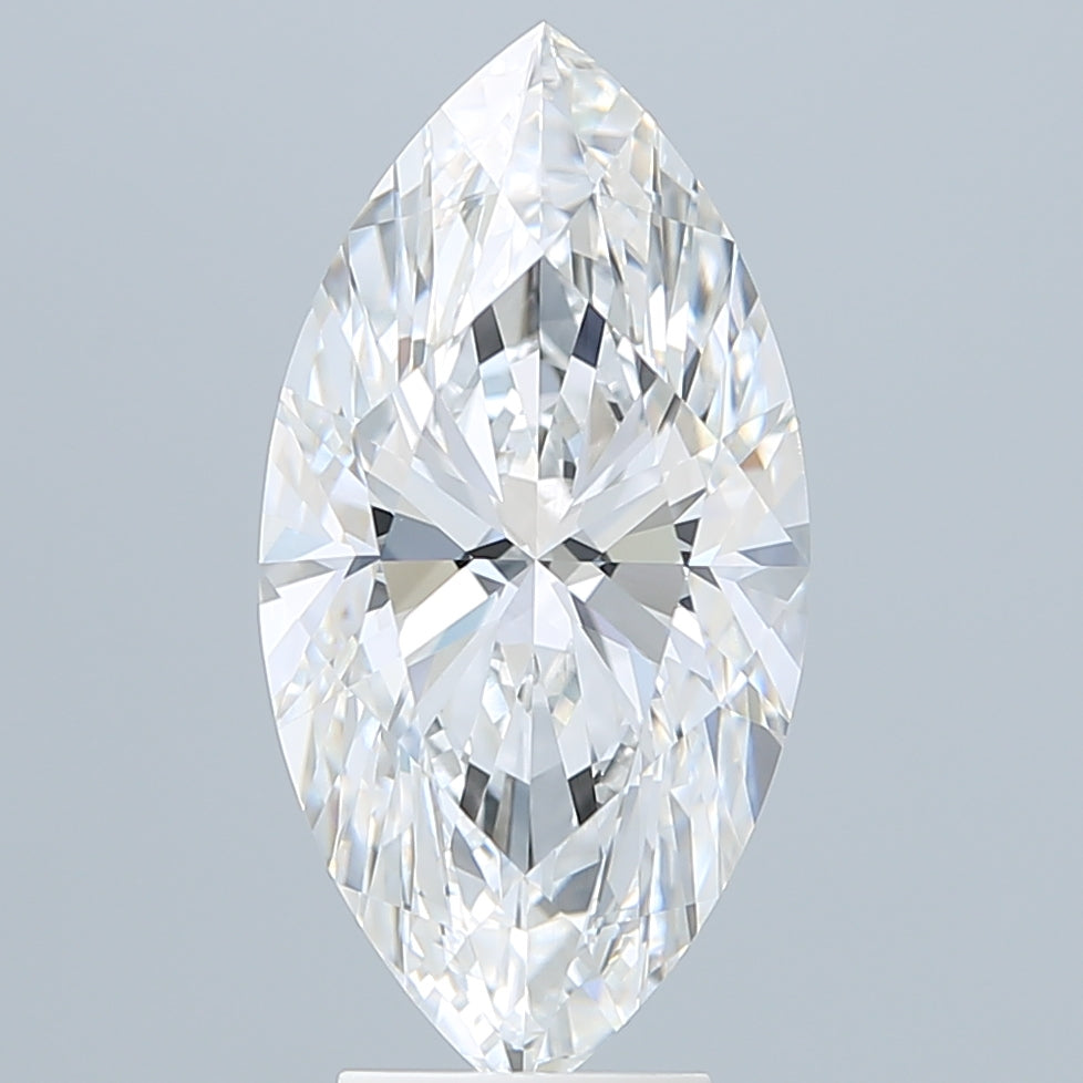 5.02 Carat Marquise Shaped, Ideal Cut, E Color, VVS2 Clarity, IGI Certified Lab Grown Diamond