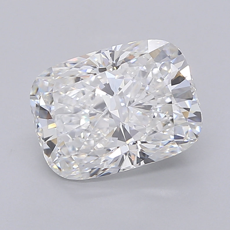 3.04 Carat Cushion Shaped, Ideal Cut, D Color, VVS2 Clarity, IGI Certified Lab Grown Diamond
