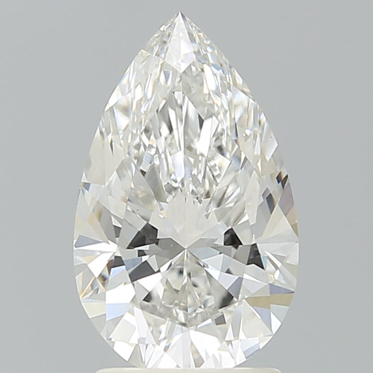 2.31 Carat Pear Shaped, Ideal Cut, F Color, VS1 Clarity, IGI Certified Lab Grown Diamond