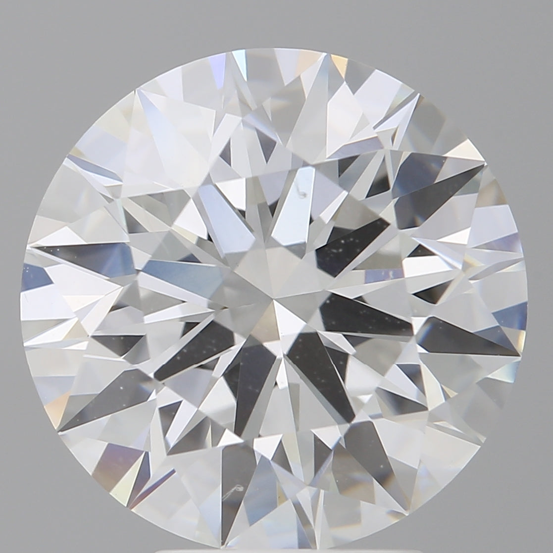 5.01 Carat Round Shaped, Ideal Cut, F Color, VVS2 Clarity, IGI Certified Lab Grown Diamond