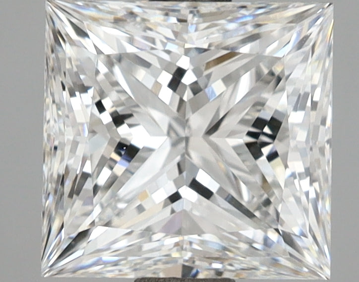 2.72 Carat Princess Shaped, Ideal Cut, E Color, VVS2 Clarity, IGI Certified Lab Grown Diamond