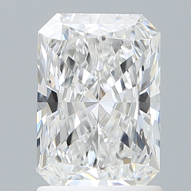 1.53 Carat Radiant Shaped, Ideal Cut, D Color, VVS1 Clarity, IGI Certified Lab Grown Diamond