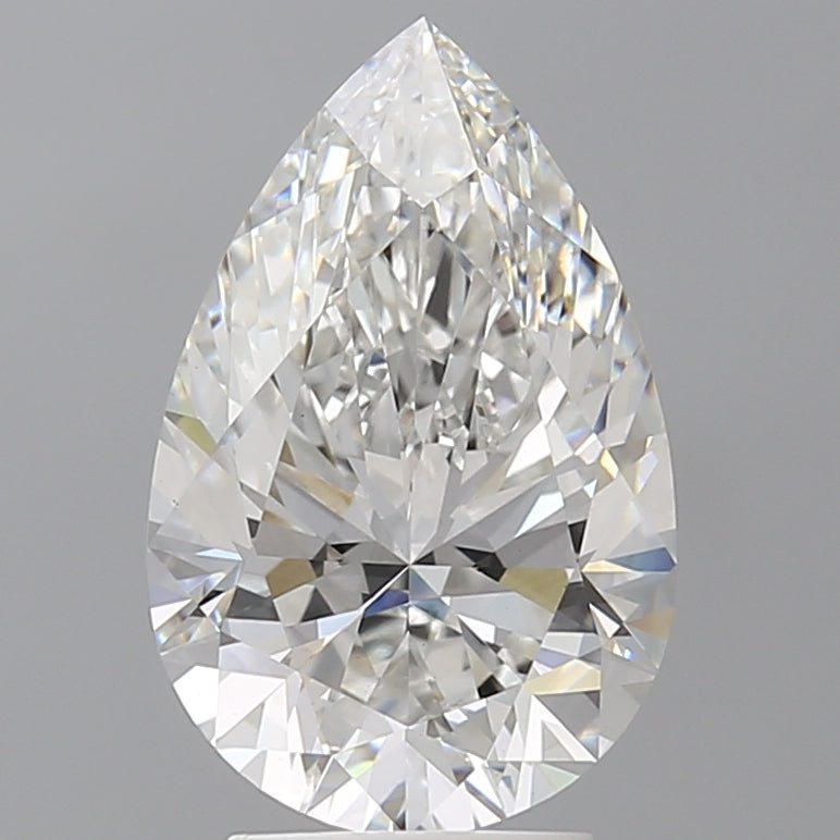 3.55 Carat Pear Shaped, Ideal Cut, E Color, VS1 Clarity, IGI Certified Lab Grown Diamond
