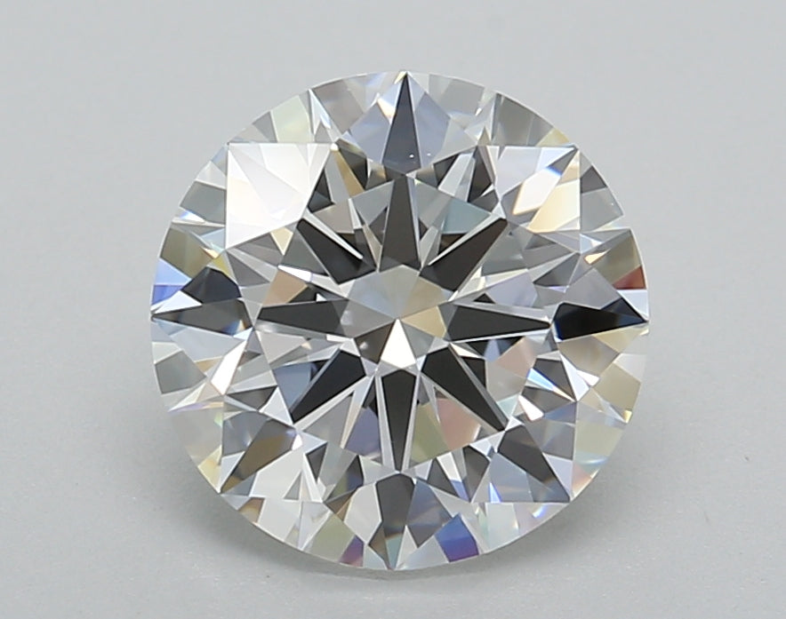 2.51 Carat Round Shaped, Ideal Cut, F Color, VVS1 Clarity, IGI Certified Lab Grown Diamond