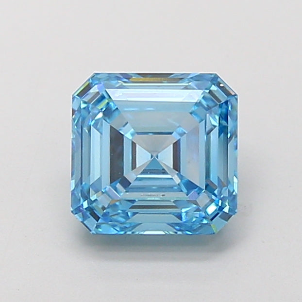 3.02 Carat Asscher Shaped, Very Good Cut, VVS2 Clarity, IGI Certified Lab Grown Diamond