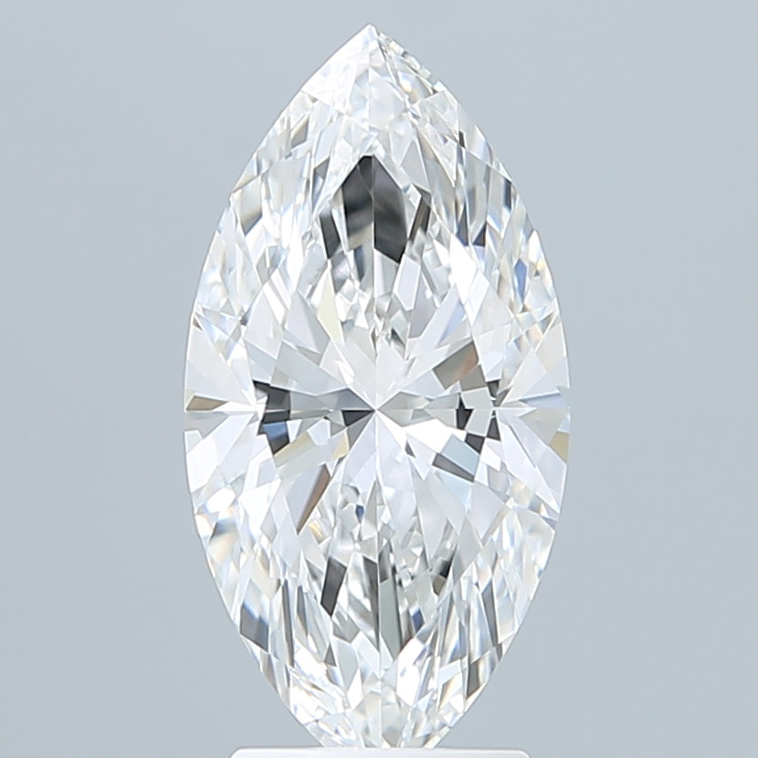 3.07 Carat Marquise Shaped, Ideal Cut, E Color, VVS2 Clarity, IGI Certified Lab Grown Diamond