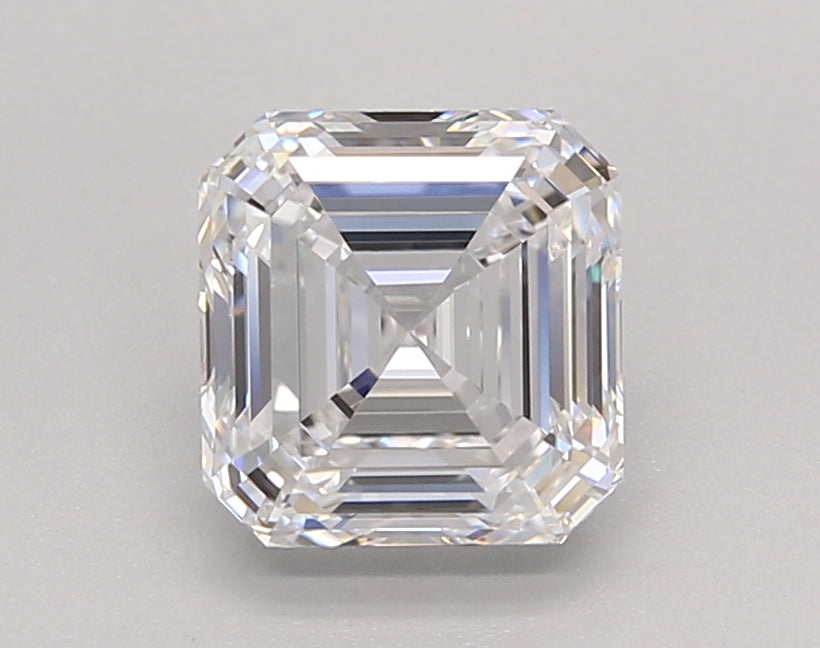 1.50 Carat Asscher Shaped, Ideal Cut, D Color, IF Clarity, IGI Certified Lab Grown Diamond
