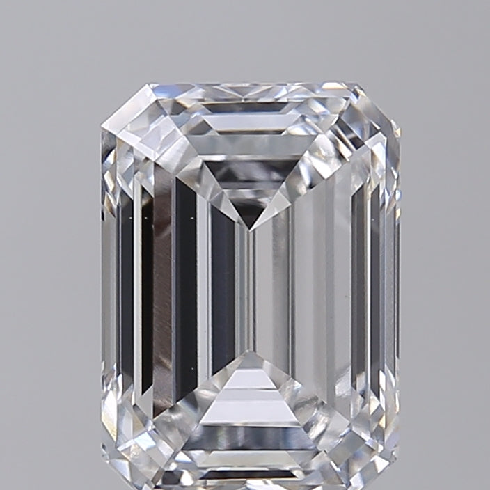 3.03 Carat Emerald Shaped, Ideal Cut, E Color, VS1 Clarity, GIA Certified Lab Grown Diamond