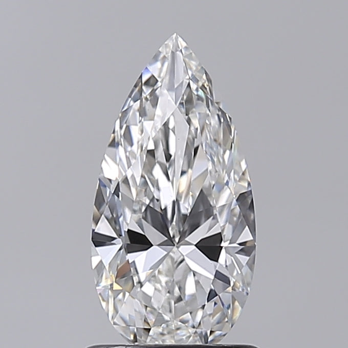 1.02 Carat Pear Shaped, Ideal Cut, F Color, VVS2 Clarity, IGI Certified Lab Grown Diamond