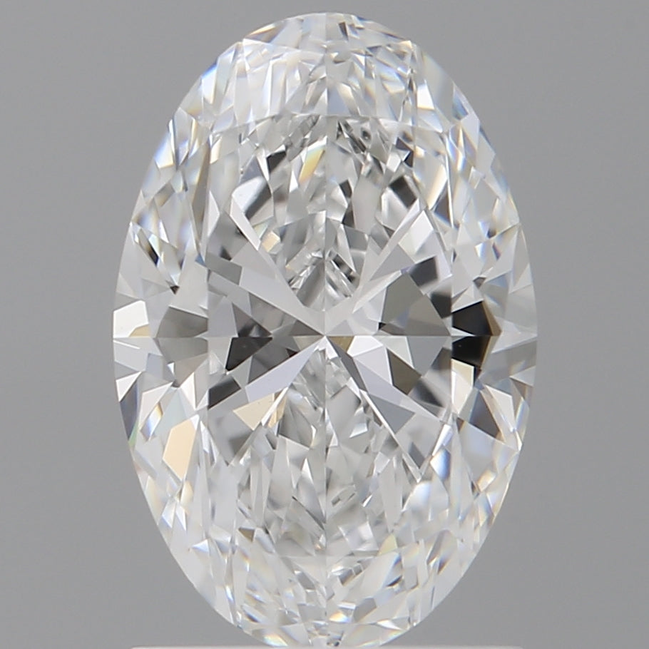 1.58 Carat Oval Shaped, Ideal Cut, D Color, VVS2 Clarity, IGI Certified Lab Grown Diamond