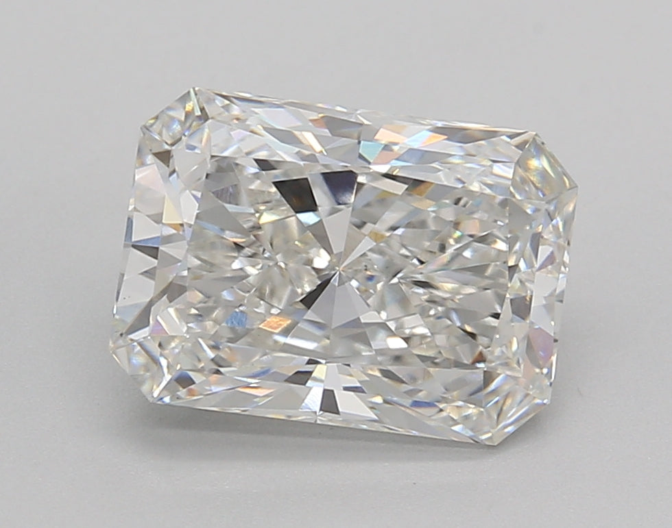 3.02 Carat Radiant Shaped, Excellent Cut, F Color, VS1 Clarity, IGI Certified Lab Grown Diamond