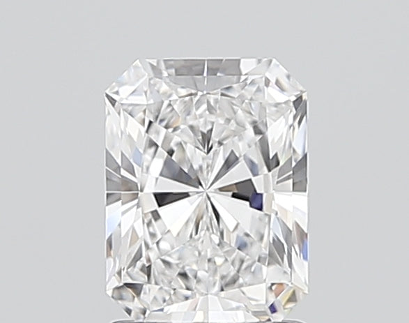 1.42 Carat Radiant Shaped, Ideal Cut, D Color, VVS2 Clarity, IGI Certified Lab Grown Diamond