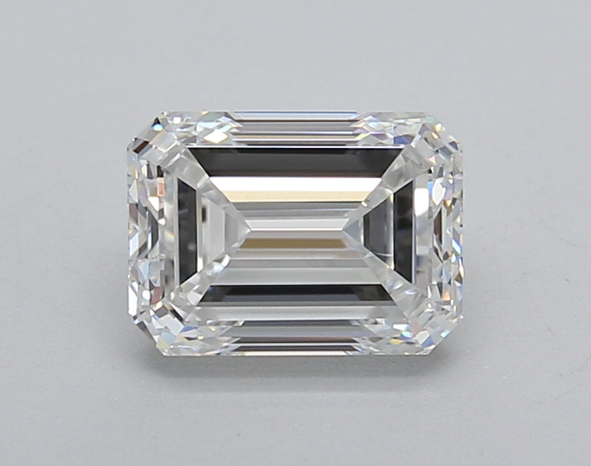 1.71 Carat Emerald Shaped, Very Good Cut, D Color, VS1 Clarity, IGI Certified Lab Grown Diamond