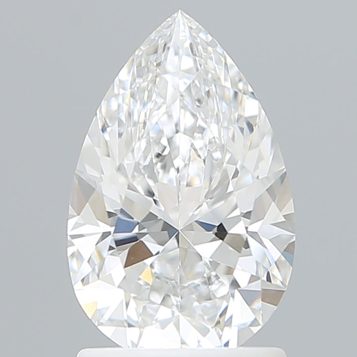 1.58 Carat Pear Shaped, Ideal Cut, D Color, VVS2 Clarity, IGI Certified Lab Grown Diamond