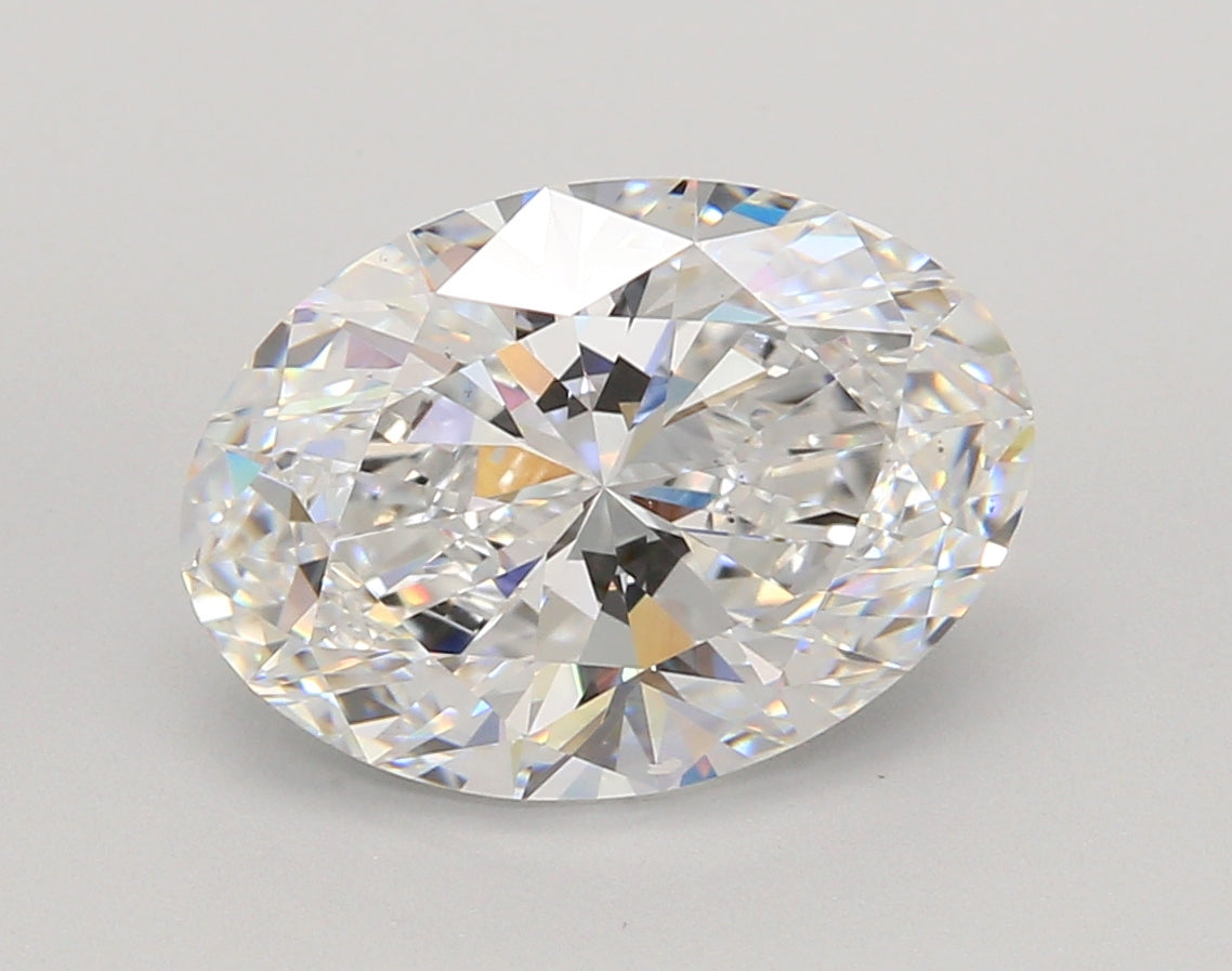4.07 Carat Oval Shaped, Ideal Cut, D Color, VS1 Clarity, IGI Certified Lab Grown Diamond