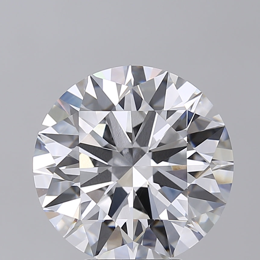 6.02 Carat Round Shaped, Ideal Cut, F Color, VVS2 Clarity, IGI Certified Lab Grown Diamond