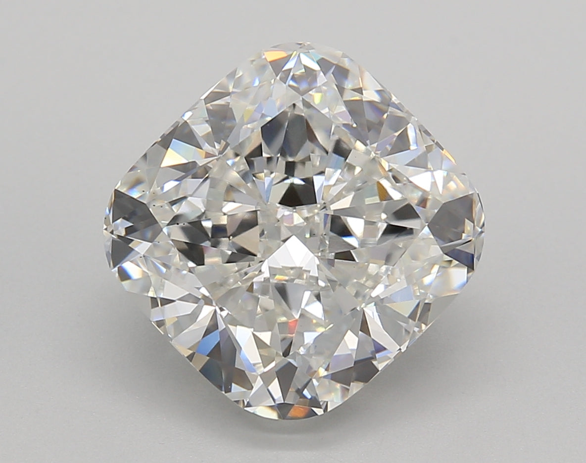 6.02 Carat Cushion Shaped, Very Good Cut, F Color, VS1 Clarity, IGI Certified Lab Grown Diamond