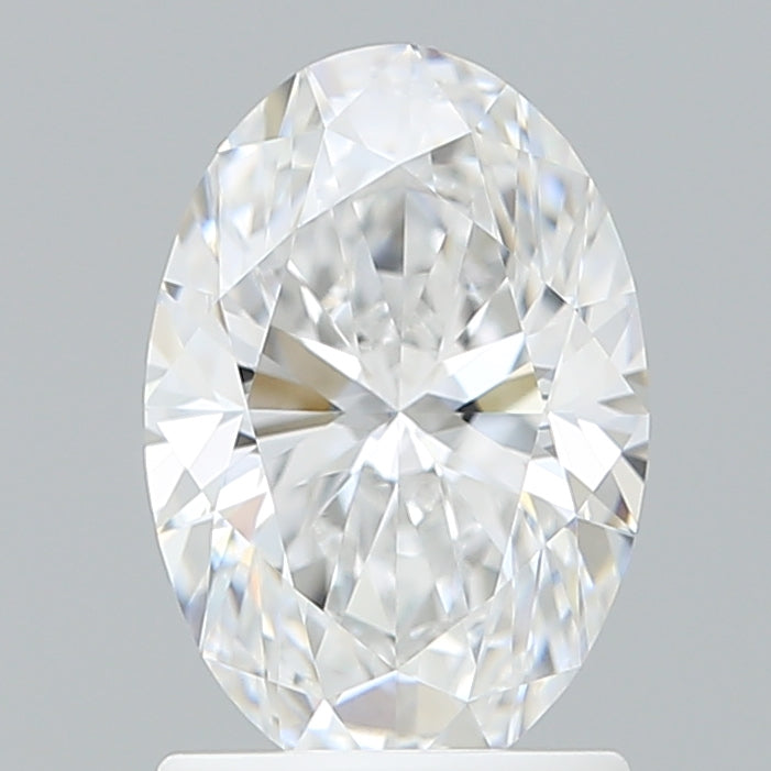 1.60 Carat Oval Shaped, Excellent Cut, D Color, VVS2 Clarity, IGI Certified Lab Grown Diamond
