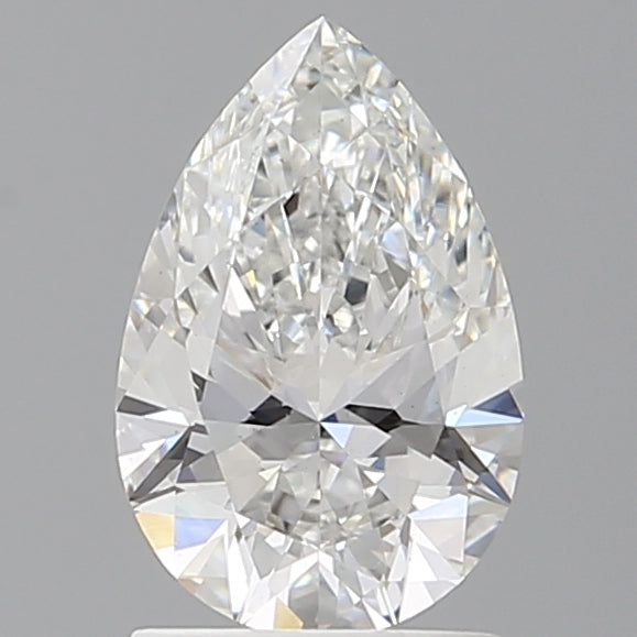 1.55 Carat Pear Shaped, Ideal Cut, E Color, VS1 Clarity, IGI Certified Lab Grown Diamond