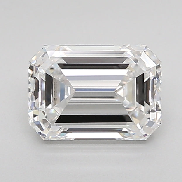 1.57 Carat Emerald Shaped, Ideal Cut, D Color, IF Clarity, IGI Certified Lab Grown Diamond