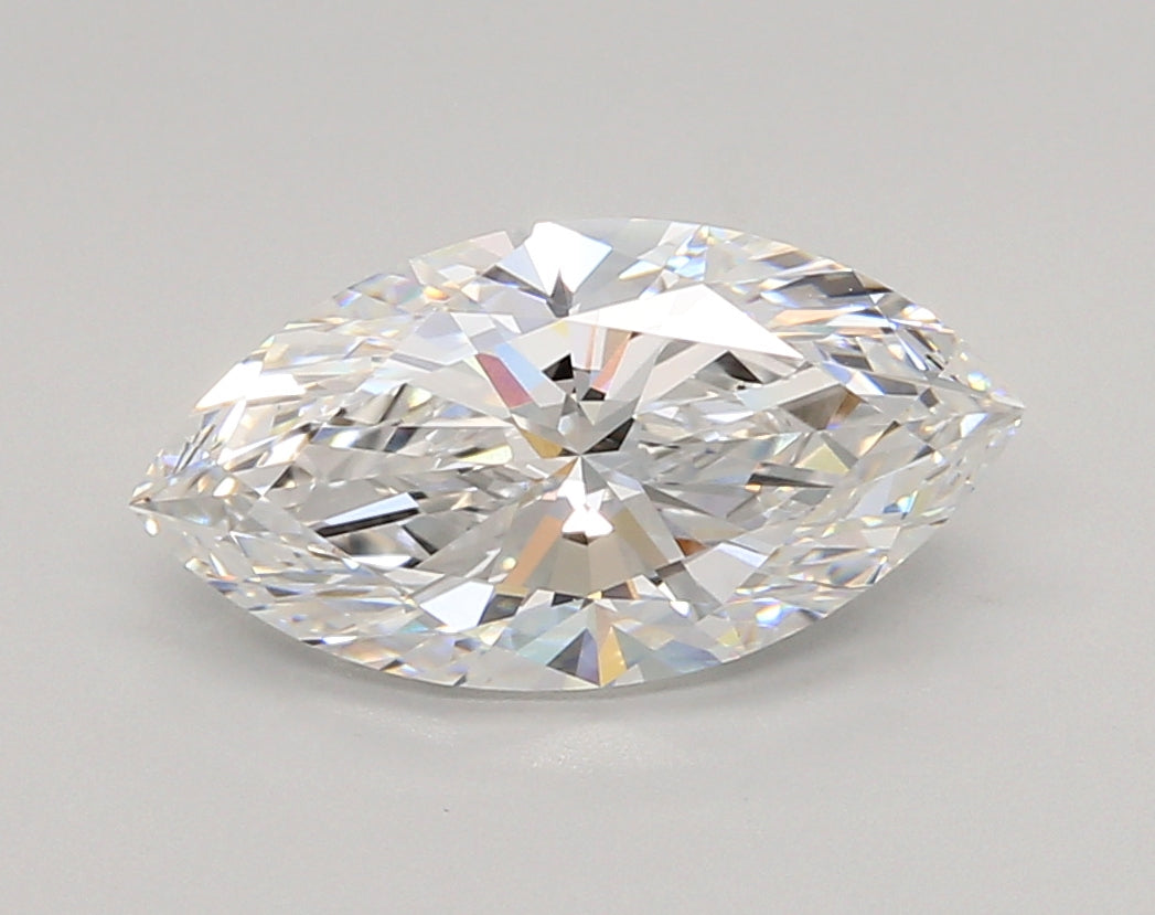 2.54 Carat Marquise Shaped, Ideal Cut, E Color, VVS2 Clarity, IGI Certified Lab Grown Diamond