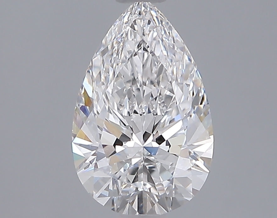 1.55 Carat Pear Shaped, Ideal Cut, D Color, VVS2 Clarity, IGI Certified Lab Grown Diamond