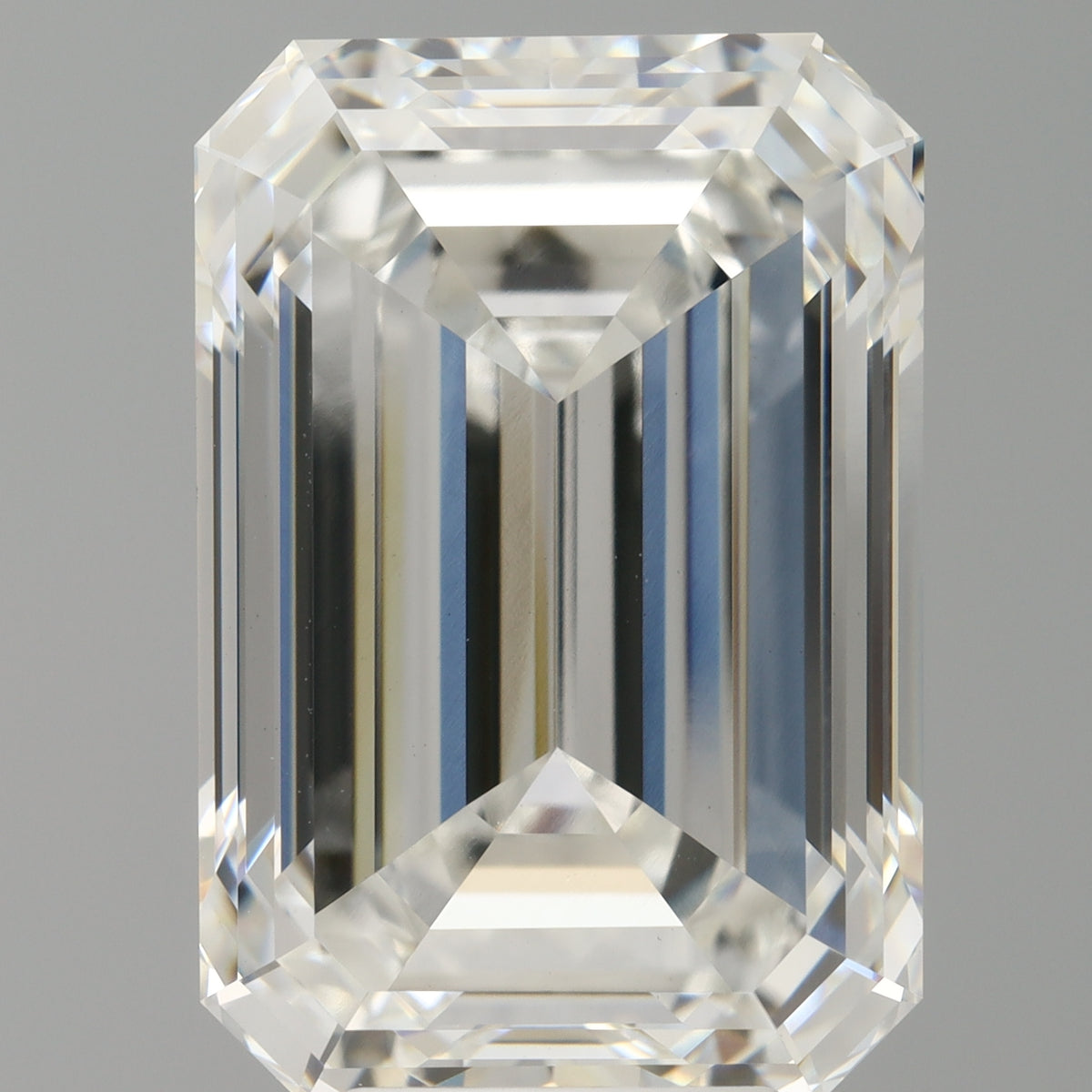 7.57 Carat Emerald Shaped, Ideal Cut, F Color, VVS2 Clarity, IGI Certified Lab Grown Diamond