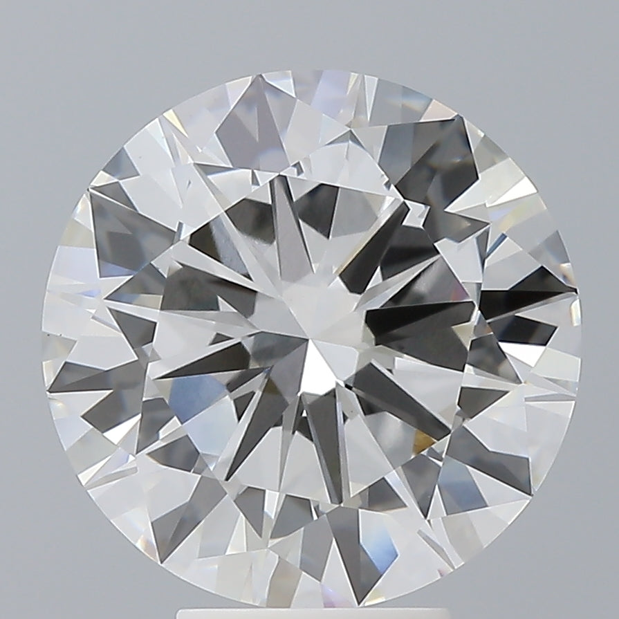 6.10 Carat Round Shaped, Excellent Cut, E Color, VVS2 Clarity, IGI Certified Lab Grown Diamond