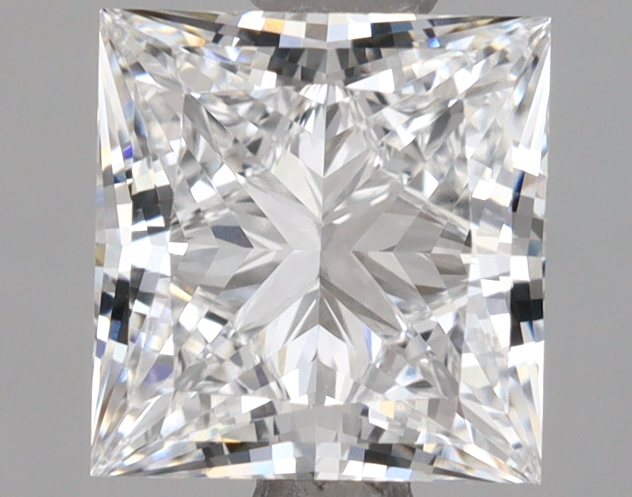 2.03 Carat Princess Shaped, Ideal Cut, D Color, VVS1 Clarity, IGI Certified Lab Grown Diamond