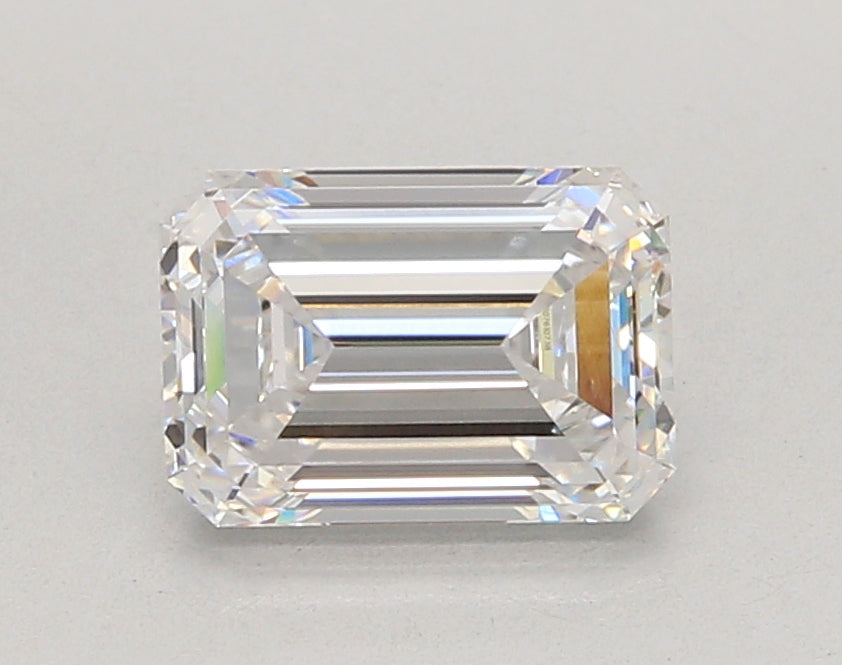 2.00 Carat Emerald Shaped, Ideal Cut, D Color, VVS2 Clarity, IGI Certified Lab Grown Diamond