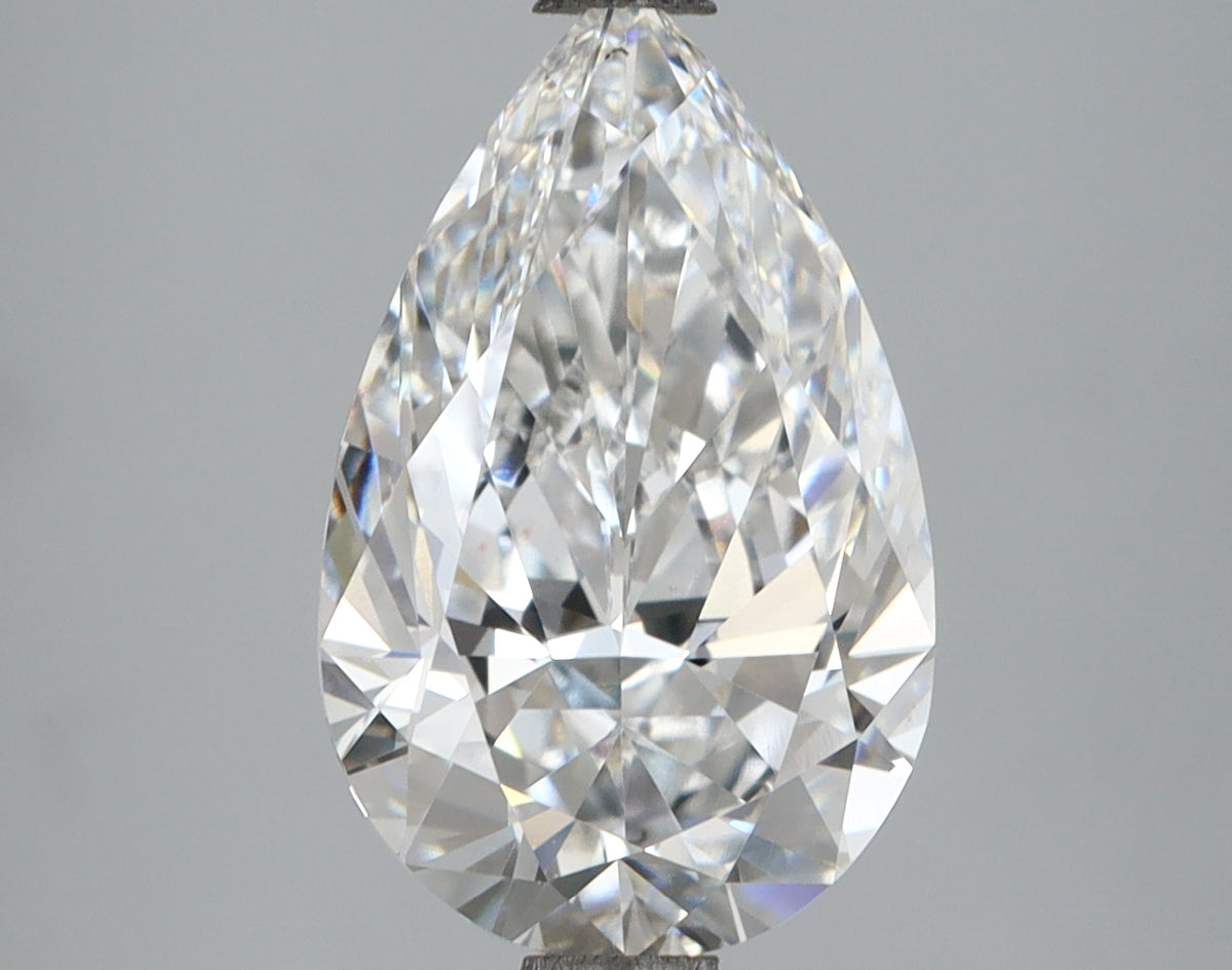 3.62 Carat Pear Shaped, Ideal Cut, E Color, VVS2 Clarity, IGI Certified Lab Grown Diamond