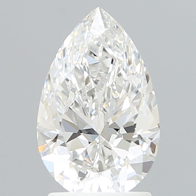 2.07 Carat Pear Shaped, Ideal Cut, E Color, VVS1 Clarity, IGI Certified Lab Grown Diamond