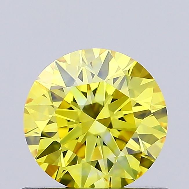 0.65 Carat Round Shaped, Ideal Cut, VVS2 Clarity, IGI Certified Lab Grown Diamond