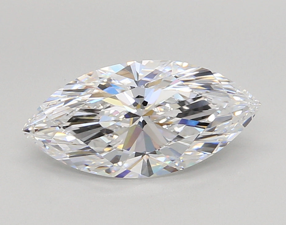 2.01 Carat Marquise Shaped, Ideal Cut, D Color, VVS1 Clarity, IGI Certified Lab Grown Diamond
