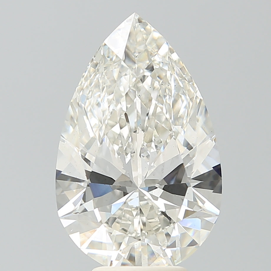 5.37 Carat Pear Shaped, Ideal Cut, G Color, VS2 Clarity, IGI Certified Lab Grown Diamond
