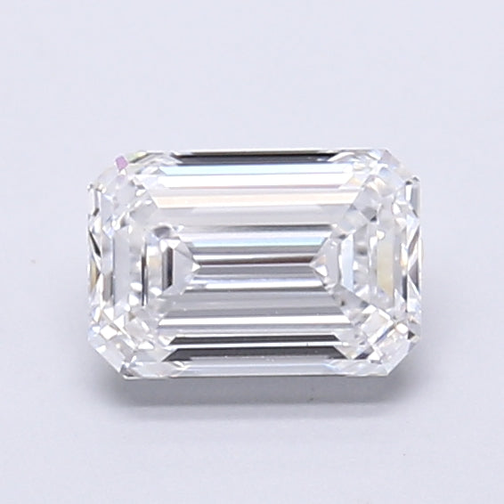1.45 Carat Emerald Shaped, Very Good Cut, D Color, VVS2 Clarity, IGI Certified Lab Grown Diamond