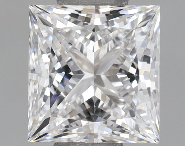 1.07 Carat Princess Shaped, Ideal Cut, D Color, VVS1 Clarity, IGI Certified Lab Grown Diamond