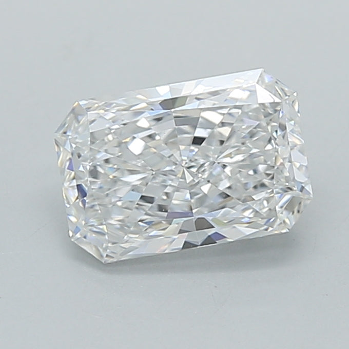 1.03 Carat Radiant Shaped, Ideal Cut, D Color, VVS2 Clarity, IGI Certified Lab Grown Diamond