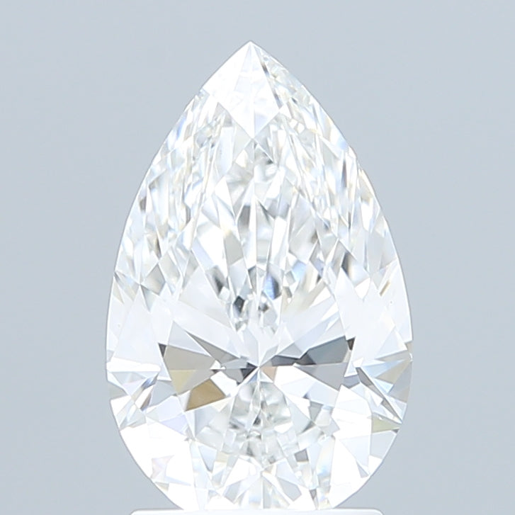 2.10 Carat Pear Shaped, Ideal Cut, E Color, VVS1 Clarity, IGI Certified Lab Grown Diamond