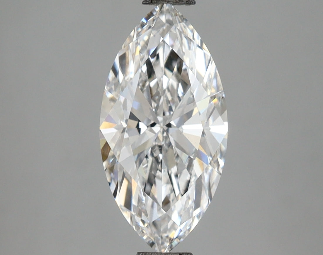 1.59 Carat Marquise Shaped, Ideal Cut, D Color, VVS2 Clarity, IGI Certified Lab Grown Diamond